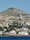 Hochhaus-Skyline von Saranda