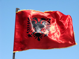 Fahne mit Doppeladler (Foto: Eichner-Ramm)