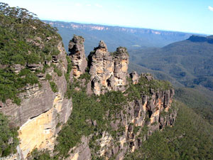 Bekanntestes Fotomotiv der Blue Mountains: Three Sisters