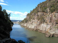 Mündung der Cataract Schlucht in Launceston