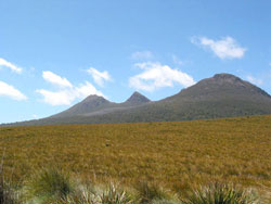 Blick auf die King William Ranges