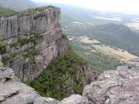 Blick von The Pinnacle auf Halls Gap, den Hauptort der Grampians