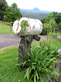 Blick von Maleny auf die Glass House Mountains