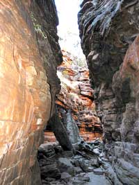 The Narrow: Engste Stelle in der Alligator Gorge im Mount Remarkable Nationalpark