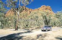 Fahren im Davenport Range Nationalpark ist nur mit Allrad möglich (Foto: NTTC / Barry Skipsey)