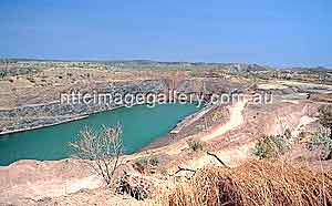 Blick auf die ehemalige offene Goldmine von Pine Creek (Foto: NTTC/Don Skirrow)