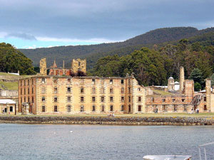 Blick auf den ehemaligen Gefängnis-Trakt von Port Arthur