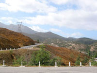 Geschändete Landschaft bei Queenstown