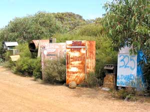 Ausrangierte Kühlschränke werden auf Kangaroo Island als Briefkasten genutzt