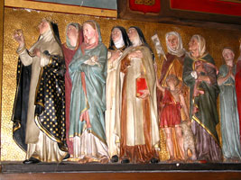 Holzrelief in der Klosterkirche von Corbara (Foto: Eichner-Ramm)