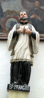Figur des heiligen Franziskus in der St.-Jean-Baptiste-Kathedrale (Foto: Eichner-Ramm)