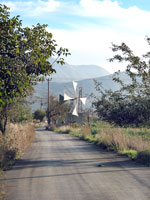 Lassithi-Hochebene: Windmühlen mit Segel