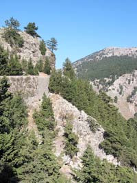 Straße oberhalb der Imbros-Schlucht