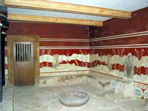 Knossos: Blick in den Thronsaal