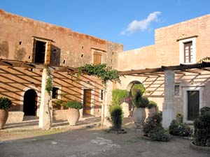 Mönchszellen im Kloster Arkadi