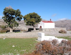 Analipsi-Kapelle oberhalb der Nida-Hochebene