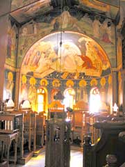 Blick in die Kirche des Klosters Arseniou