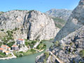 Blick in den Cetina-Canyon bei Omiš