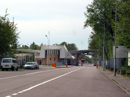 EU-Außengrenze mitten in der EU – Grenzposten zum Kaliningrader Gebiet (Foto: Eichner-Ramm)