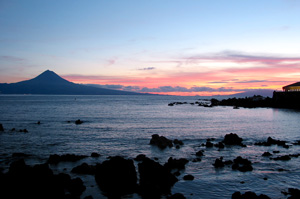 Den Pico im Blick: Sonnenuntergang bei Velas