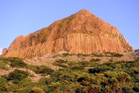 Im Abendlicht: Rocha dos Bordões (Foto: Direcção Regional de Turismo dos Açores))