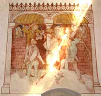 Wandmalerei in der Klosterkirche Bursfelde