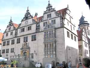 Sehenswertes Beispiel der Weserrenaissance-Architektur: Rathaus von Hann. Münden