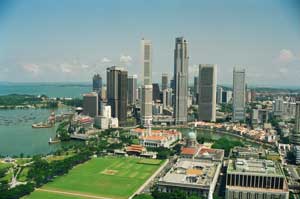 Beeindruckend: Singapurs Skyline