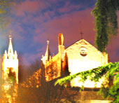 Krönungskirche von Juan Carlos I.: Iglesia de San Jeronimo bei Nacht