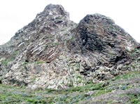 Kuriose Felsformation an der Küste bei Taganana