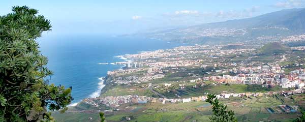 Blick auf die Küste bei Puerto de la Cruz