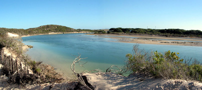 Flussmündung im De Mond Naturpark (Foto: Eichner-Ramm)