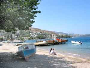 Strand von Göl Türkbükü