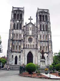Europäischer Baustil: Josephs-Kathedrale in Hanoi