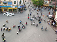 Gewöhnungsbedürftig ist der Verkehr in Hanoi