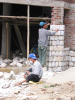 Harte Arbeit in den Bergregionen Vietnams